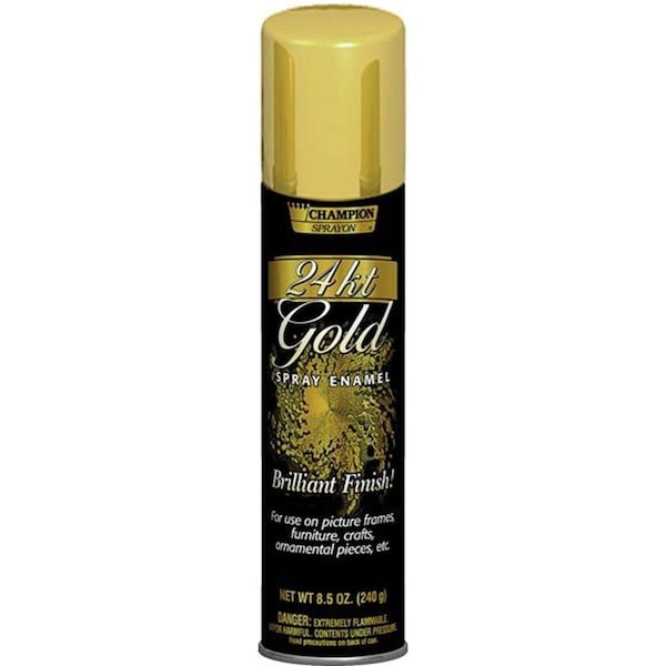Chase Products Brilliant Finish Metallic Spray Enamel, 24-Karat Gold net 8.5 oz. can. 1 Can 4190998-1 - main